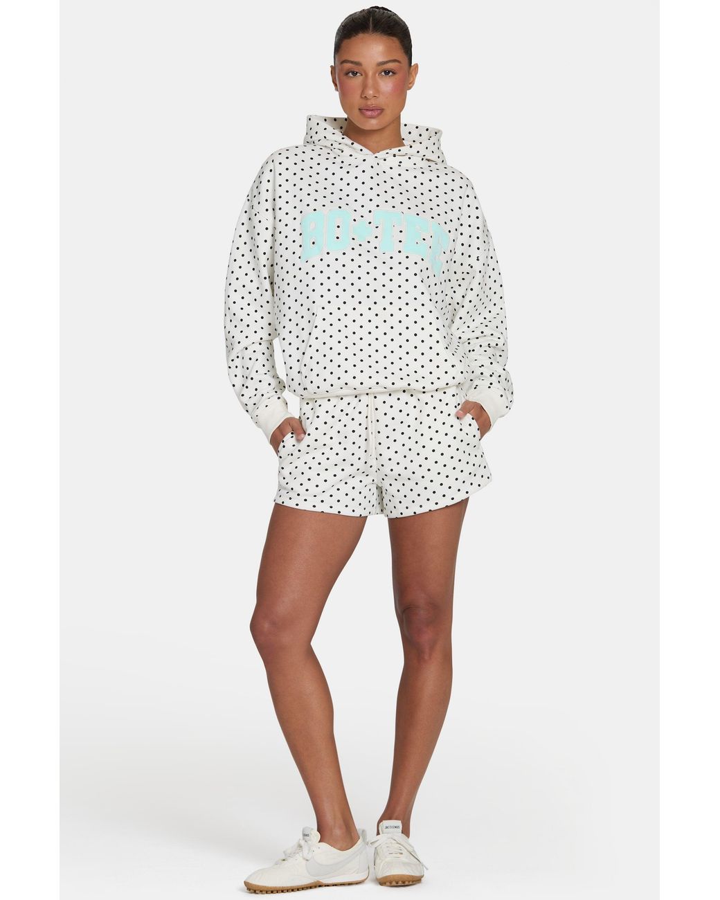 BO+TEE White Sweat Shorts
