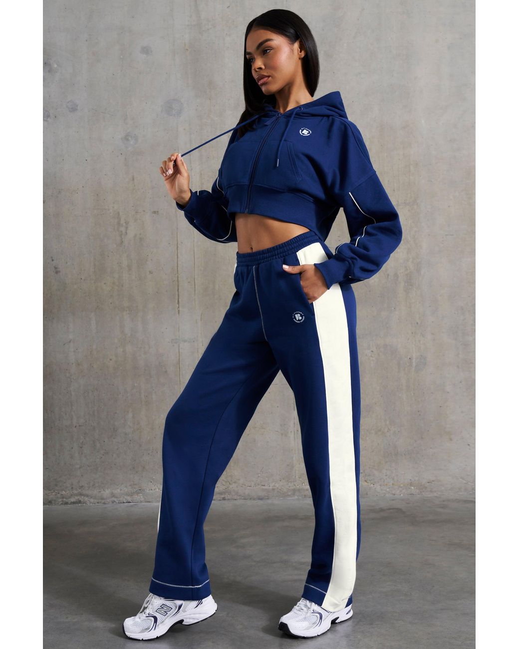 BO+TEE Blue Wide Leg Sweatpants