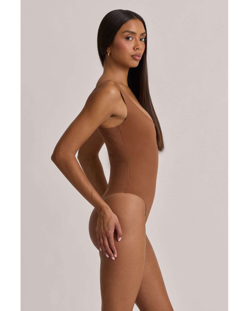 Oh Polly Natural Scoop-Neck Cheeky Bodysuit