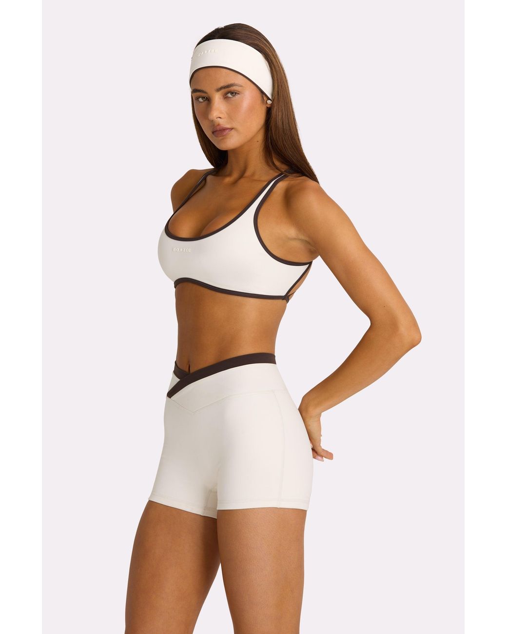 BO+TEE White Soft Active Sports Bra