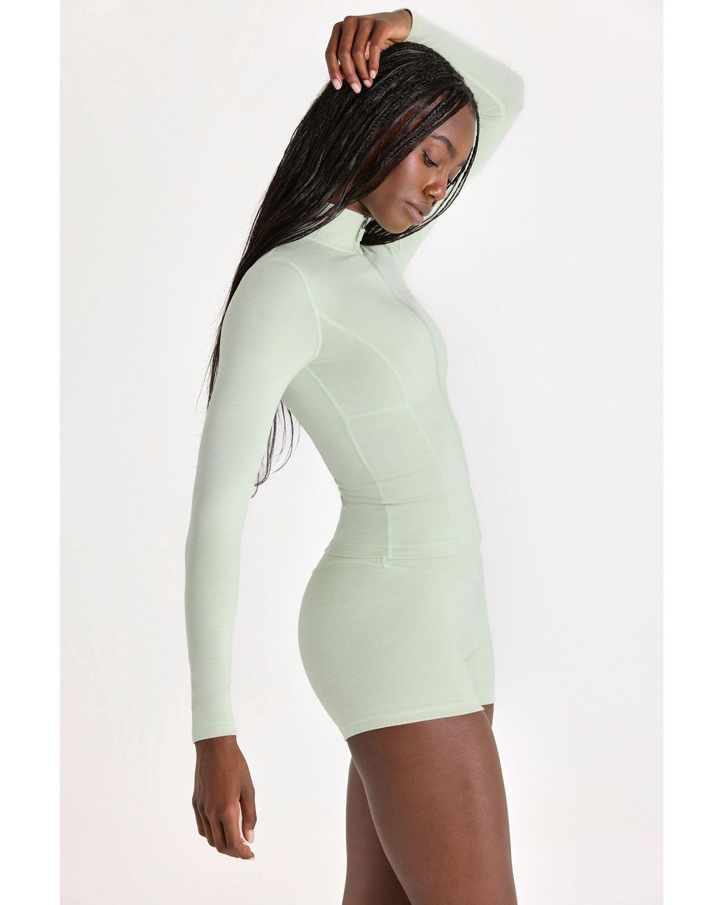 BO+TEE Green Soft Active Zip-Up Jacket