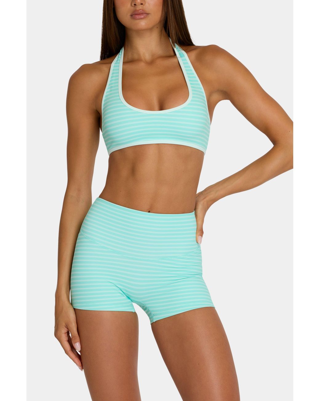 BO+TEE Blue Soft Active Reversible Sports Bra
