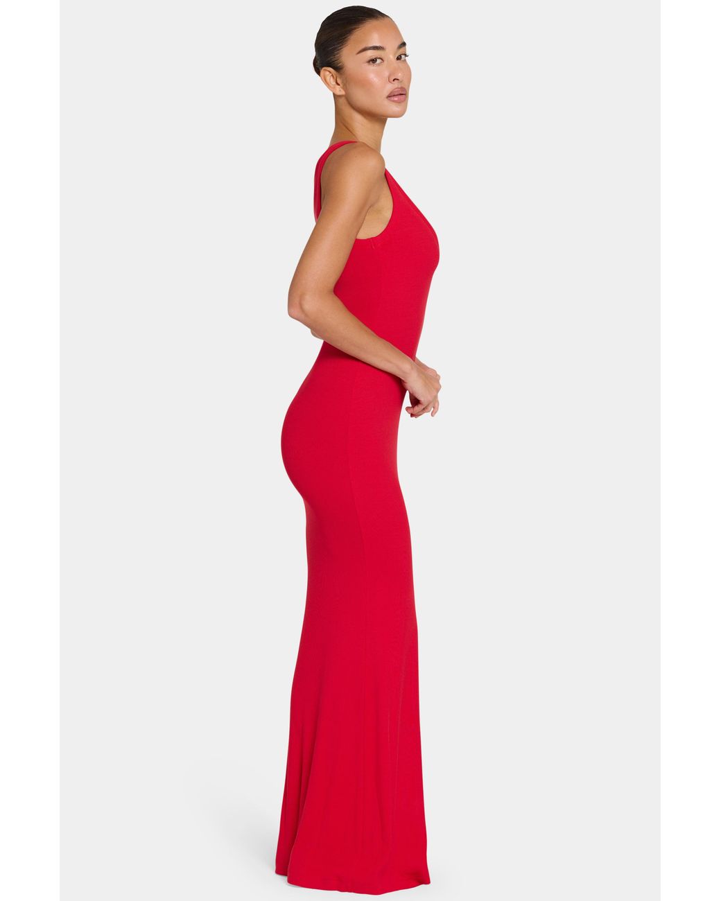BO+TEE Red Buttercloud Maxi Dress