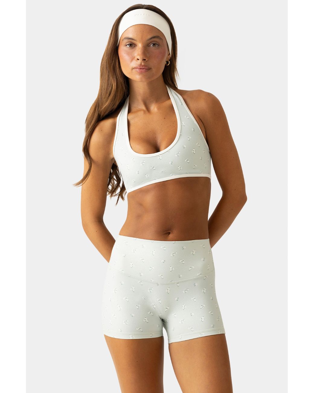 BO+TEE Green Soft Active Mini Shorts