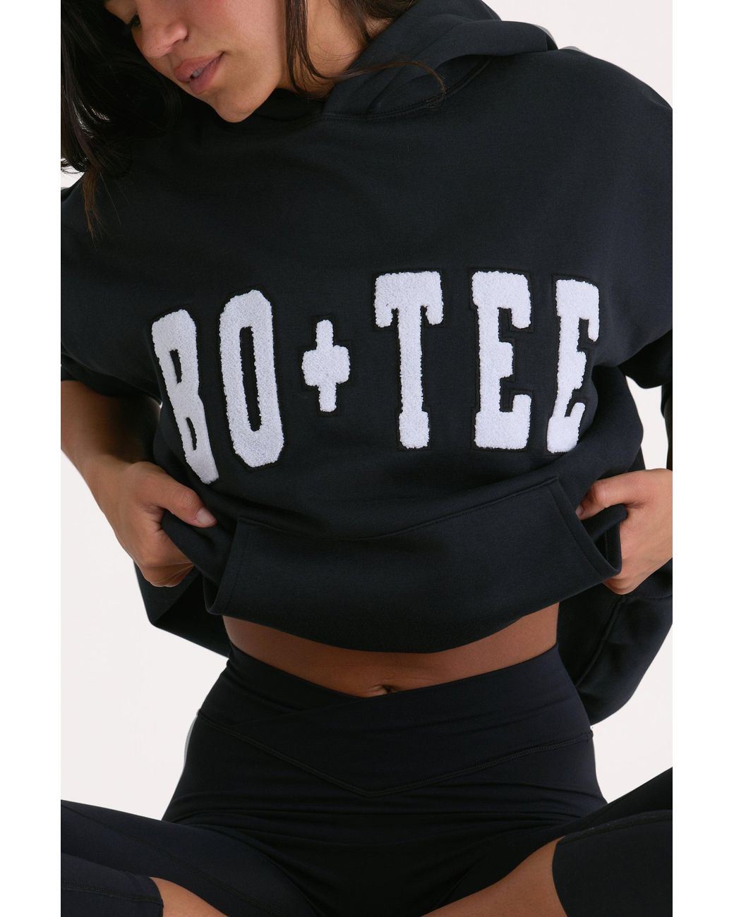 BO+TEE Black Oversized Hoodie