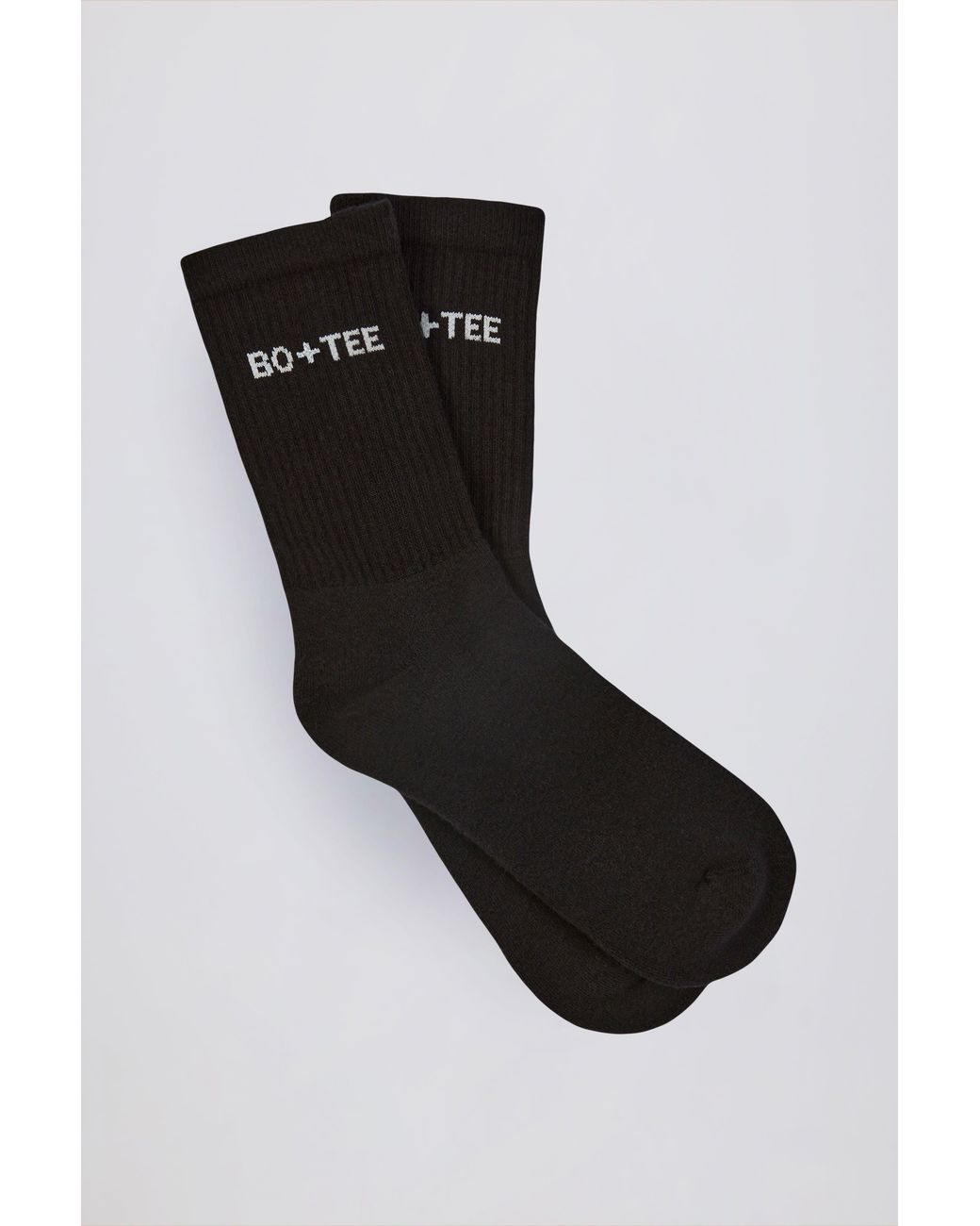 BO+TEE White Ribbed Crew Sock Bundle