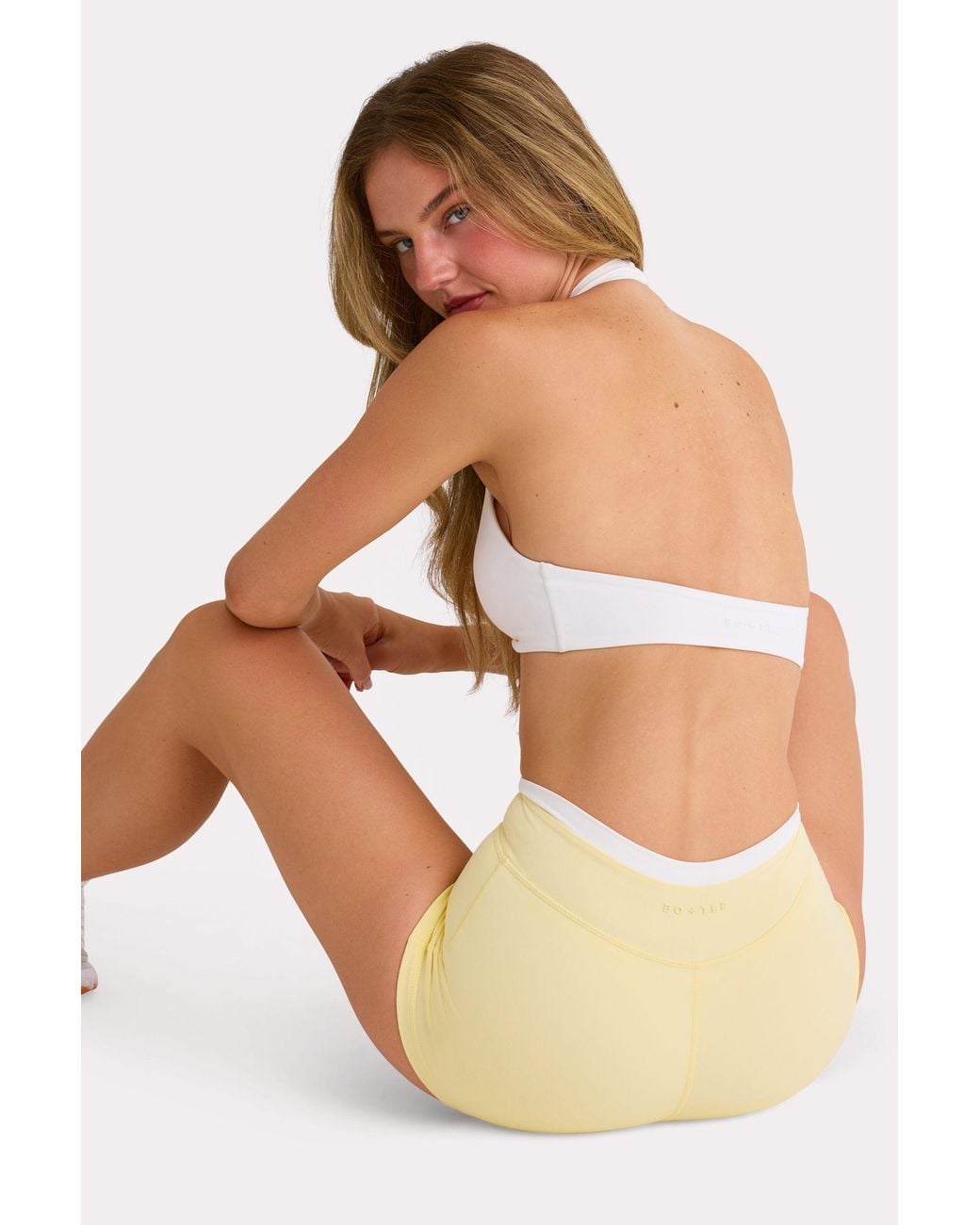 BO+TEE White Soft Active Sports Bra
