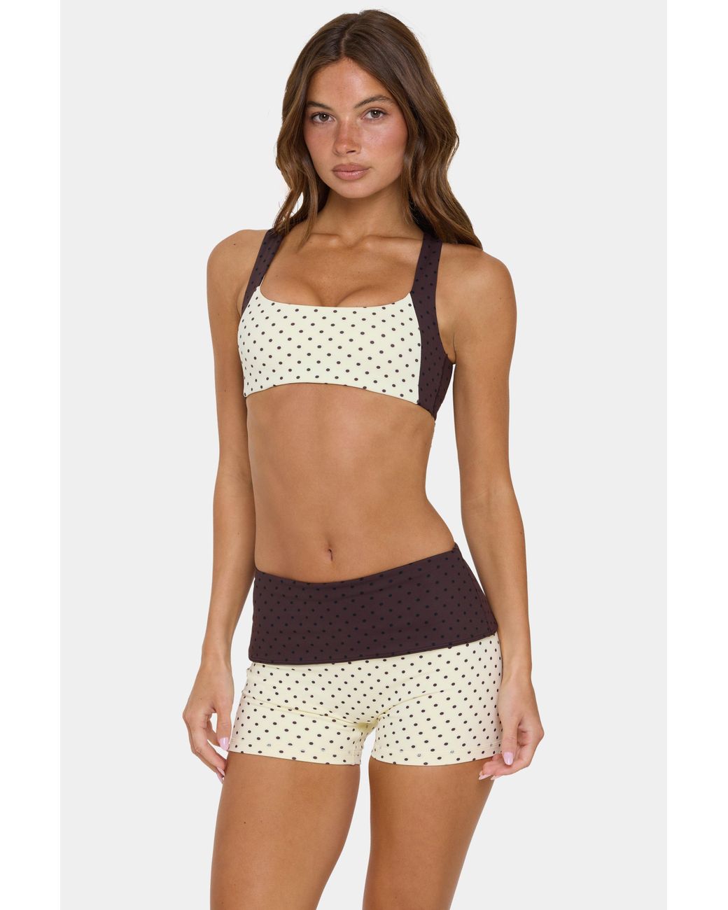 BO+TEE Yellow Soft Active Medium-Impact Sports Bra