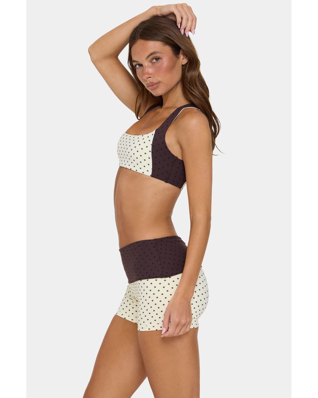 BO+TEE Yellow Soft Active Foldover Mini Shorts