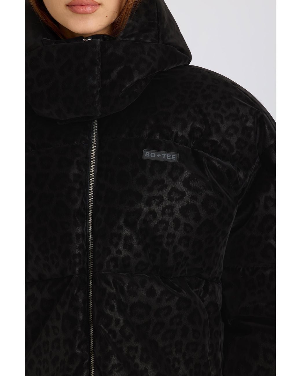 BO+TEE Black Waterproof Cropped Oversized Ski Jacket