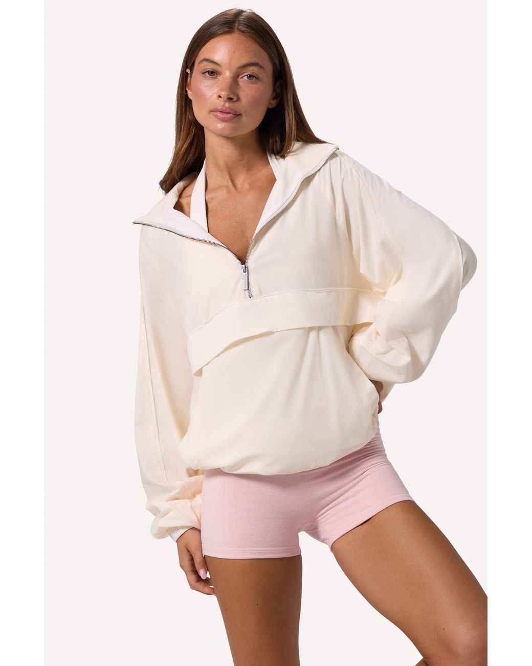 BO+TEE White Oversized Track Jacket