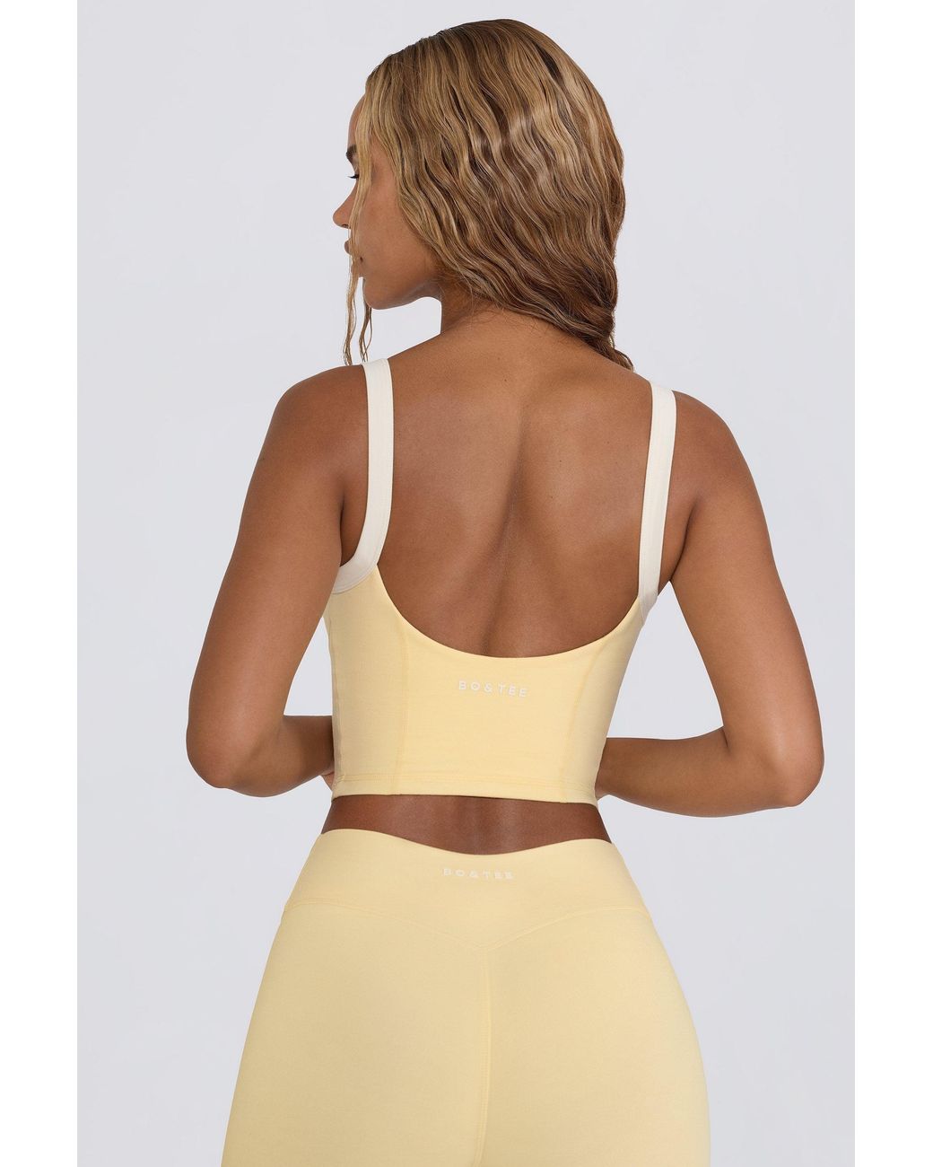 BO+TEE Natural Cropped Tank Top