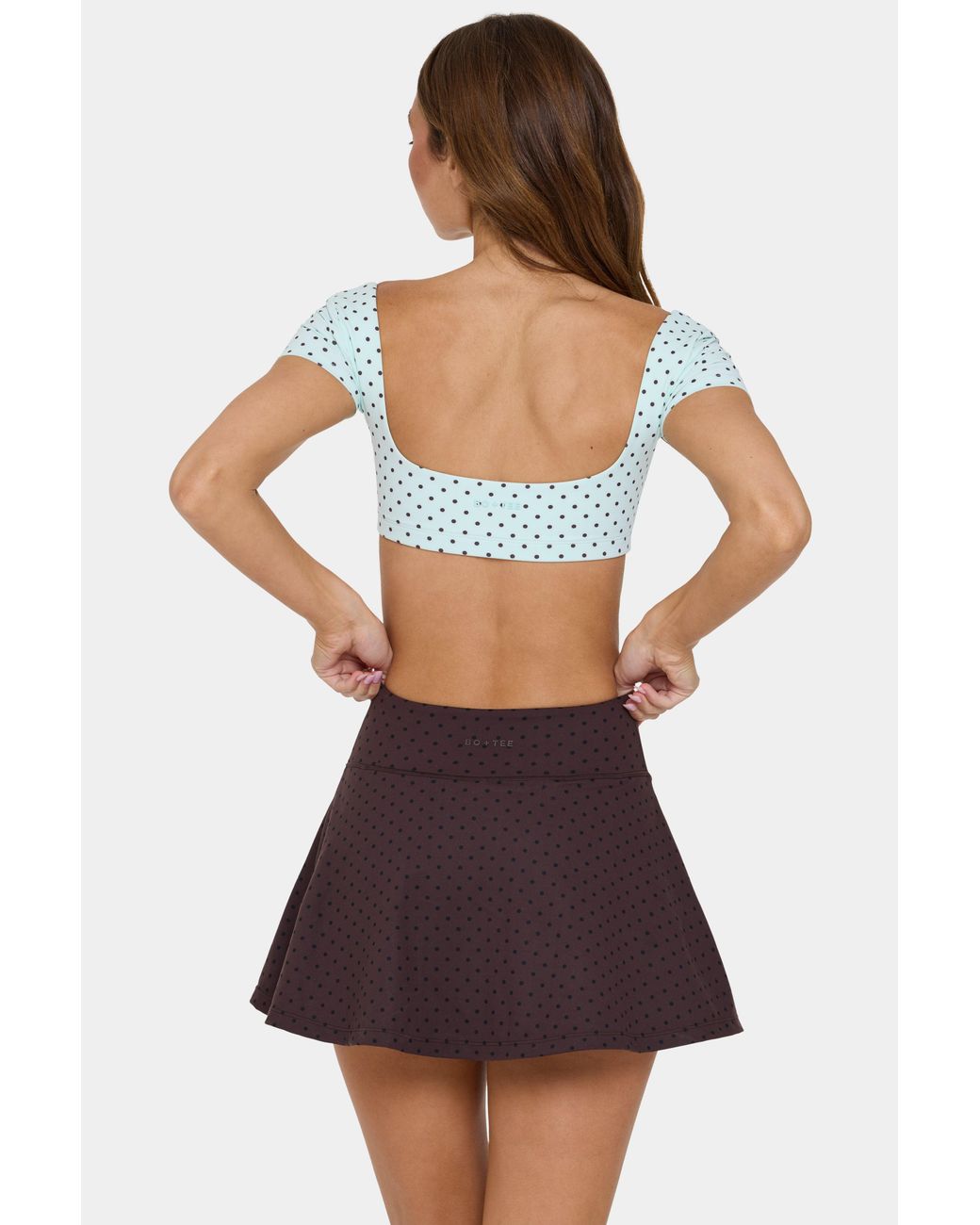 BO+TEE Brown Soft Active Mini Skort