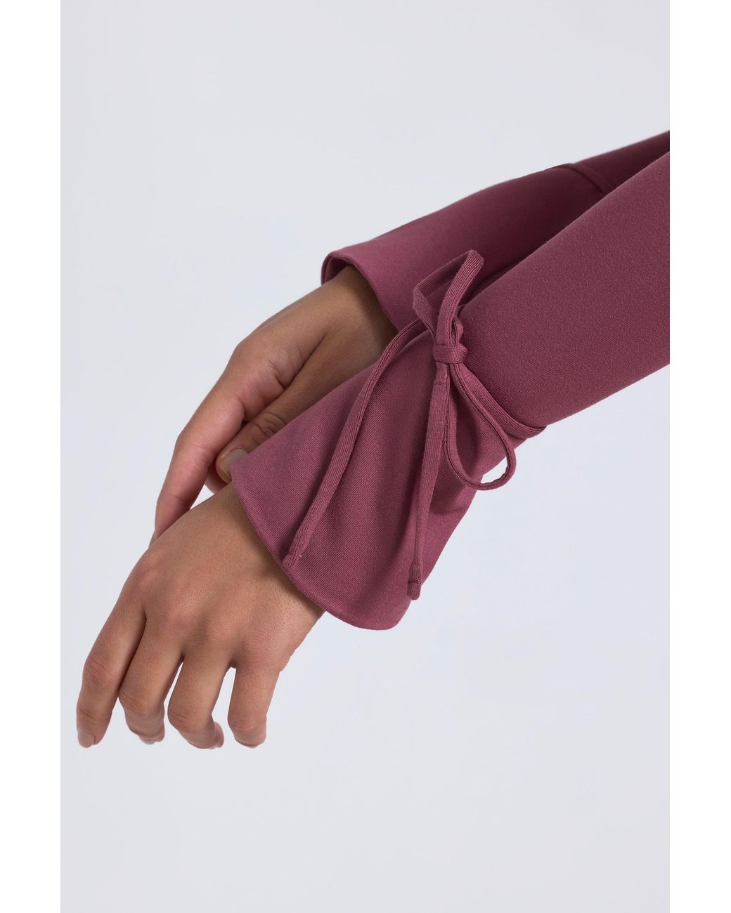 Oh Polly Purple Modal Square-Neck Midaxi Dress