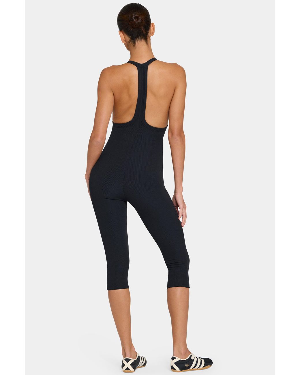 BO+TEE Black Buttercloud Capri Jumpsuit