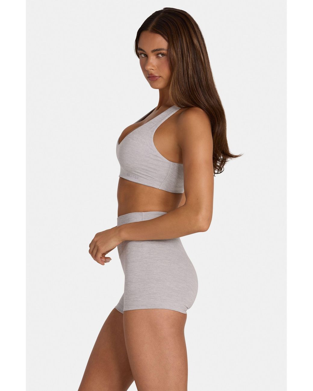 BO+TEE Gray Soft Active Mini Shorts