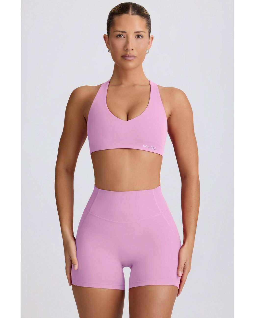 BO+TEE Pink Soft Active Mini Shorts