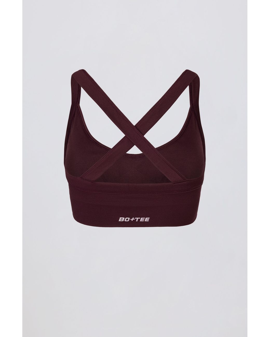 BO+TEE Red Super Sculpt Seamless Crossback Sports Bra