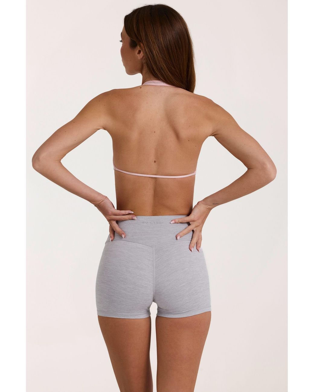 BO+TEE Gray Soft Active Sports Bra