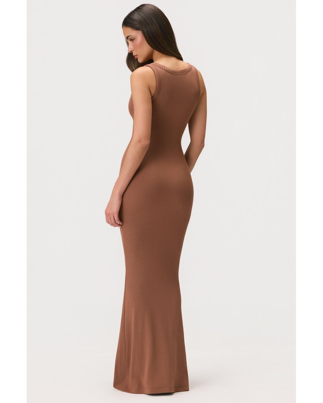 BO+TEE Brown Buttercloud Maxi Dress