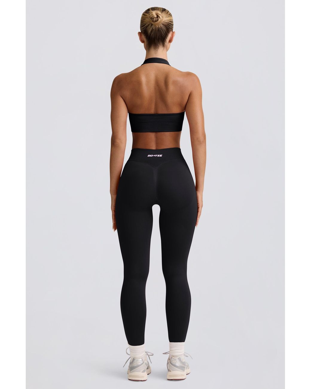 BO+TEE Black Define Luxe High-Waist Leggings