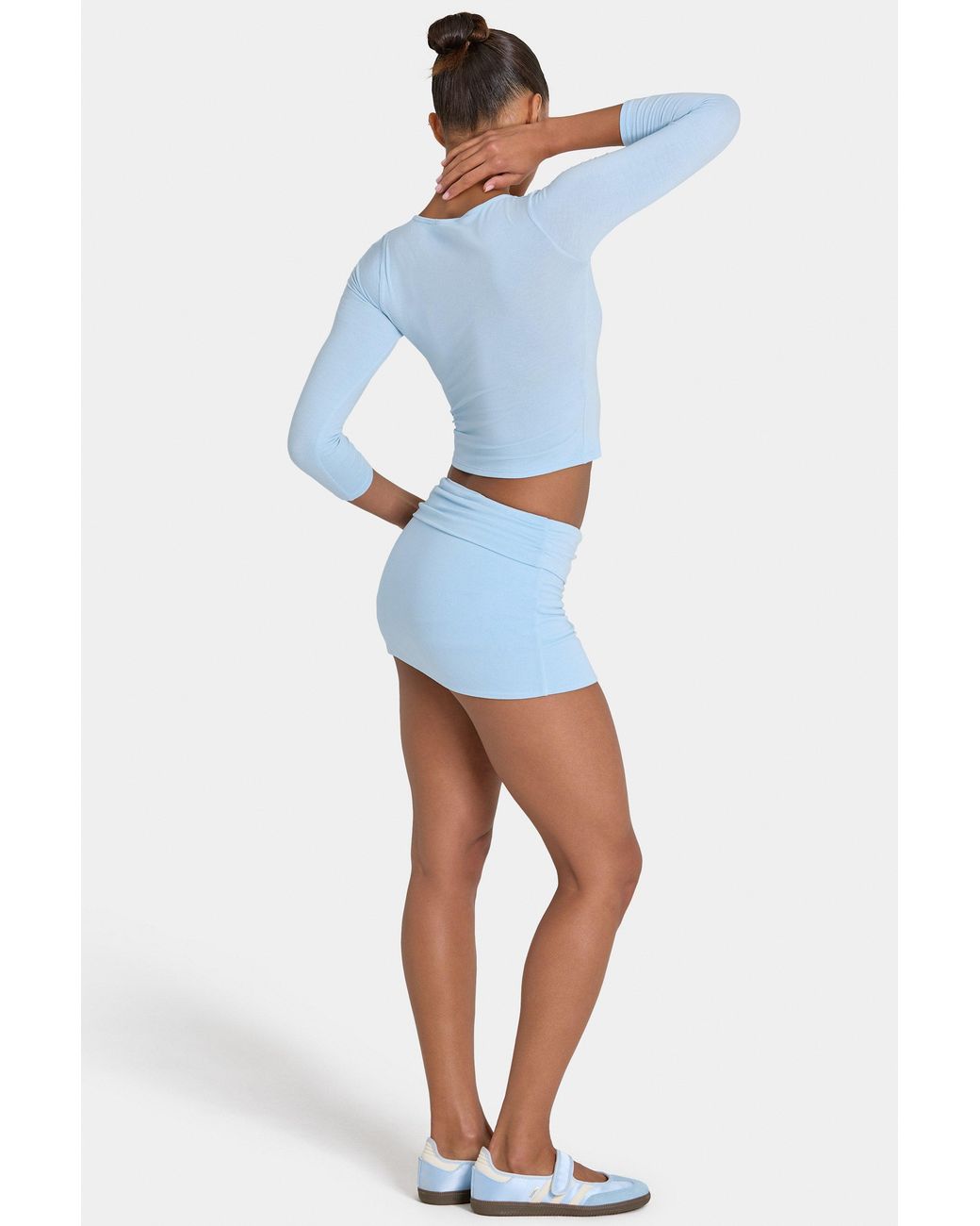 BO+TEE Blue Buttercloud Skort