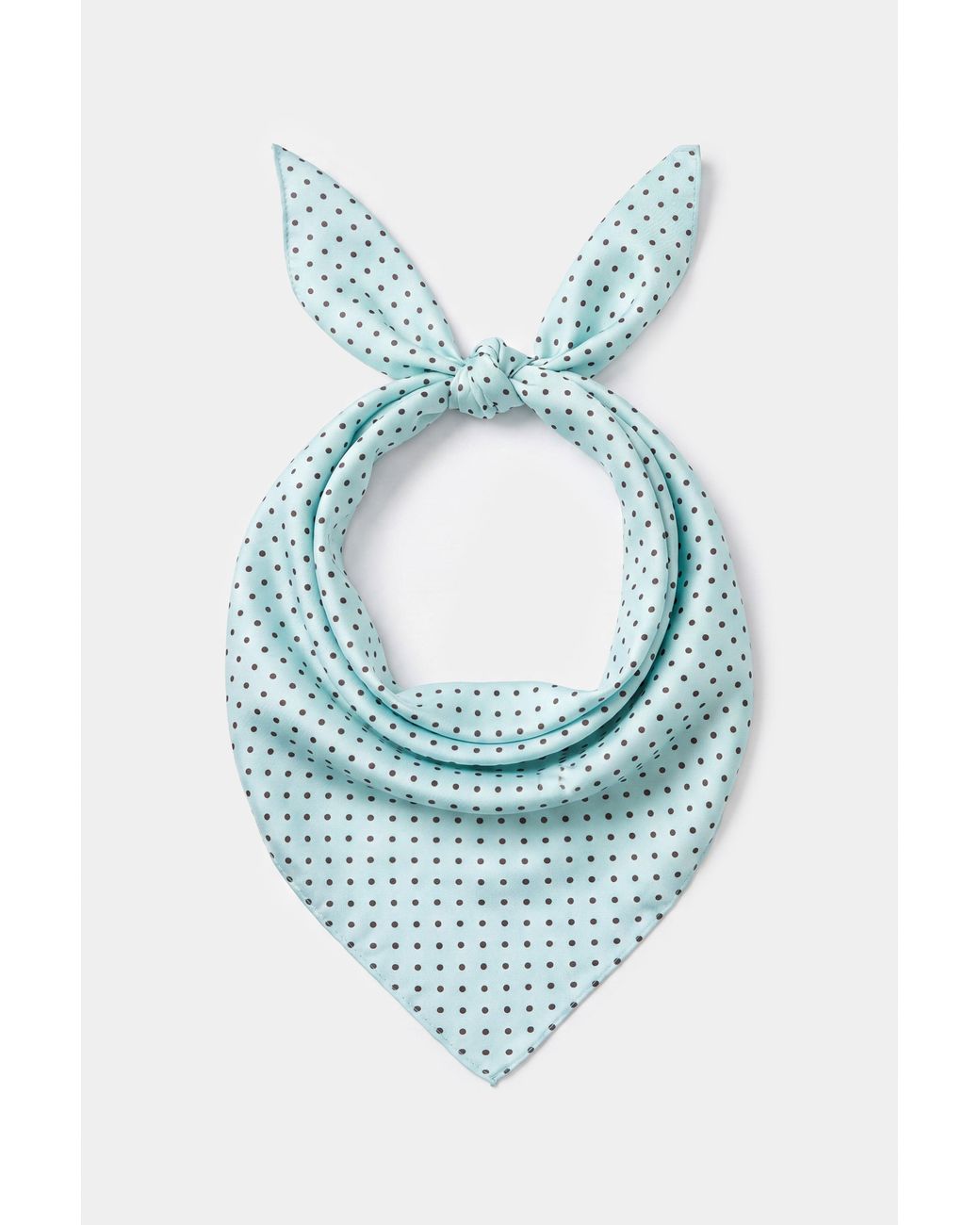 BO+TEE Green Satin Multi-Way Scarf