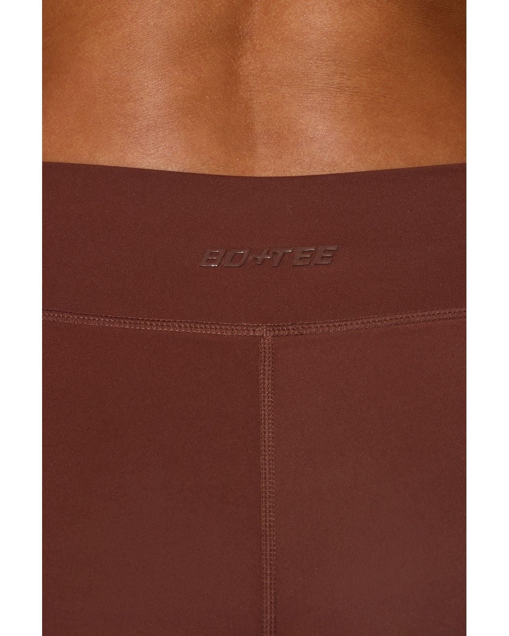 BO+TEE Brown Full Length Leggings With Pockets