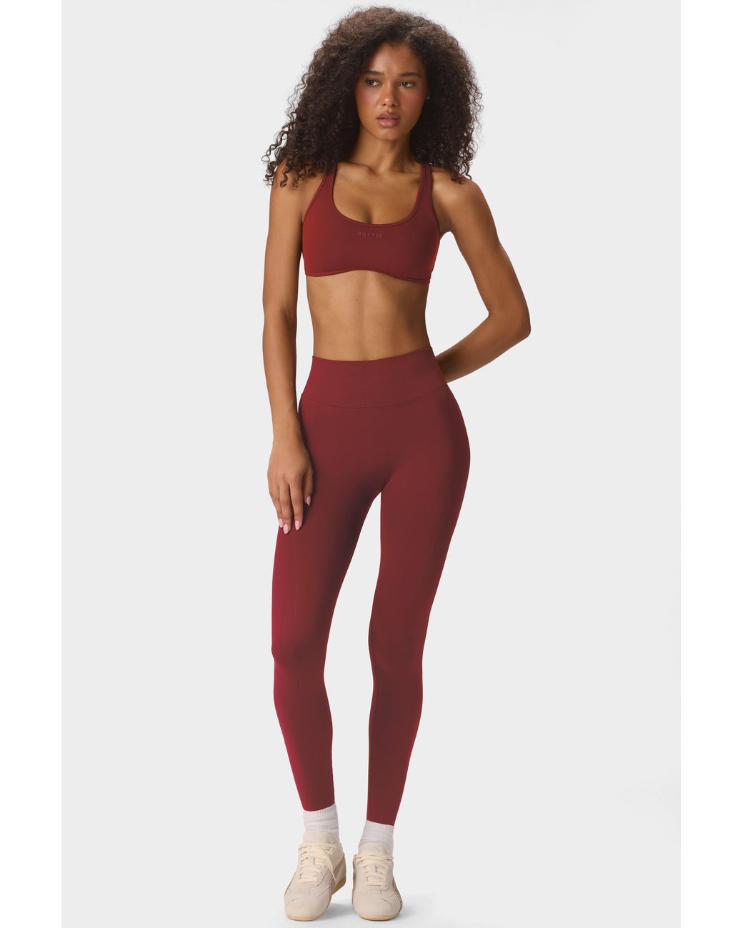 BO+TEE Red Soft Active Low-Impact Sports Bra
