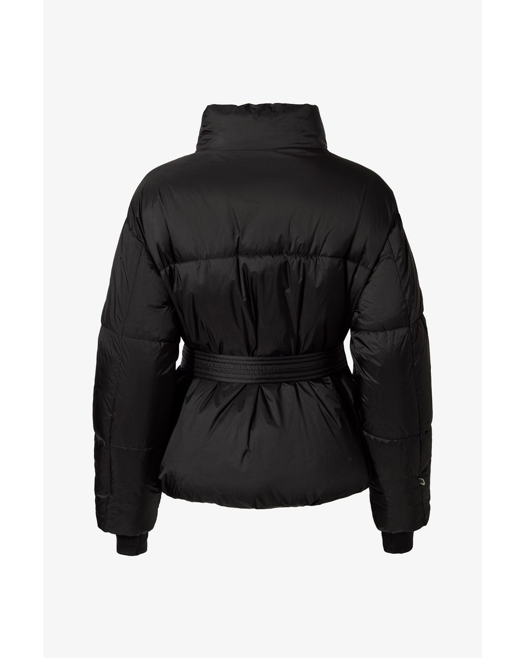 BO+TEE Black Waterproof Belted Oversized Ski Jacket