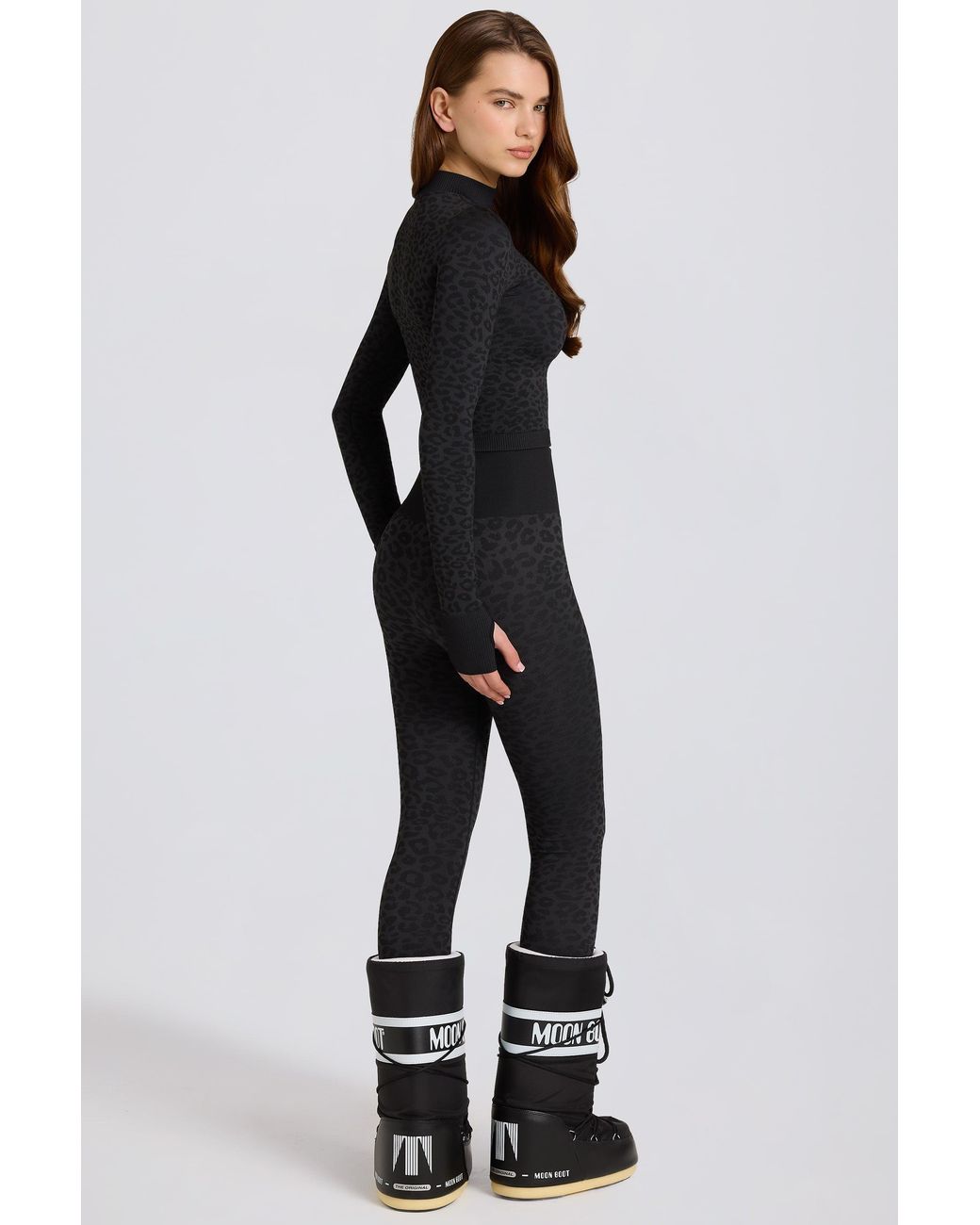 BO+TEE Black Thermal Base-Layer Leggings