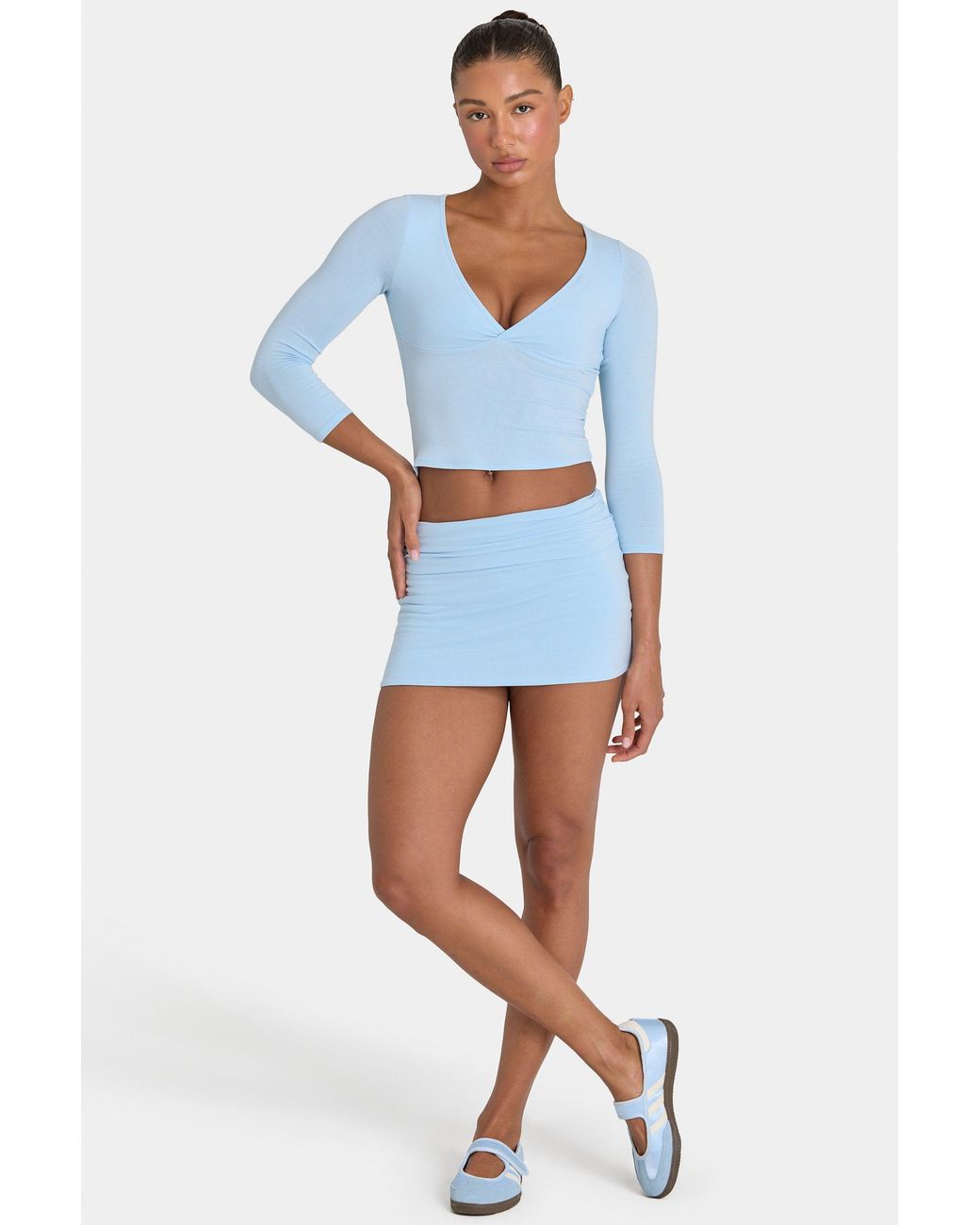 BO+TEE Blue Buttercloud Skort