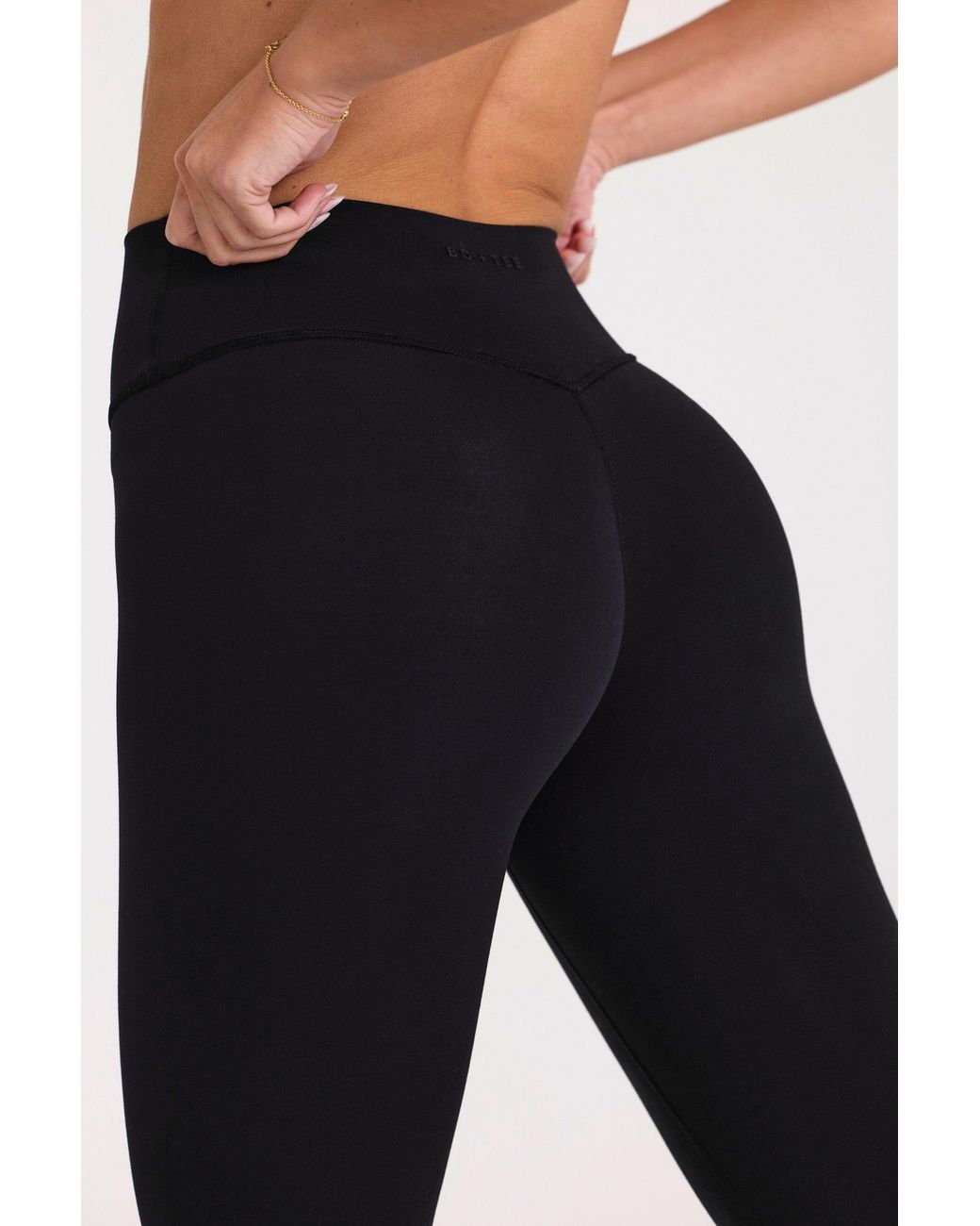 BO+TEE Black Soft Active Full-Length Leggings