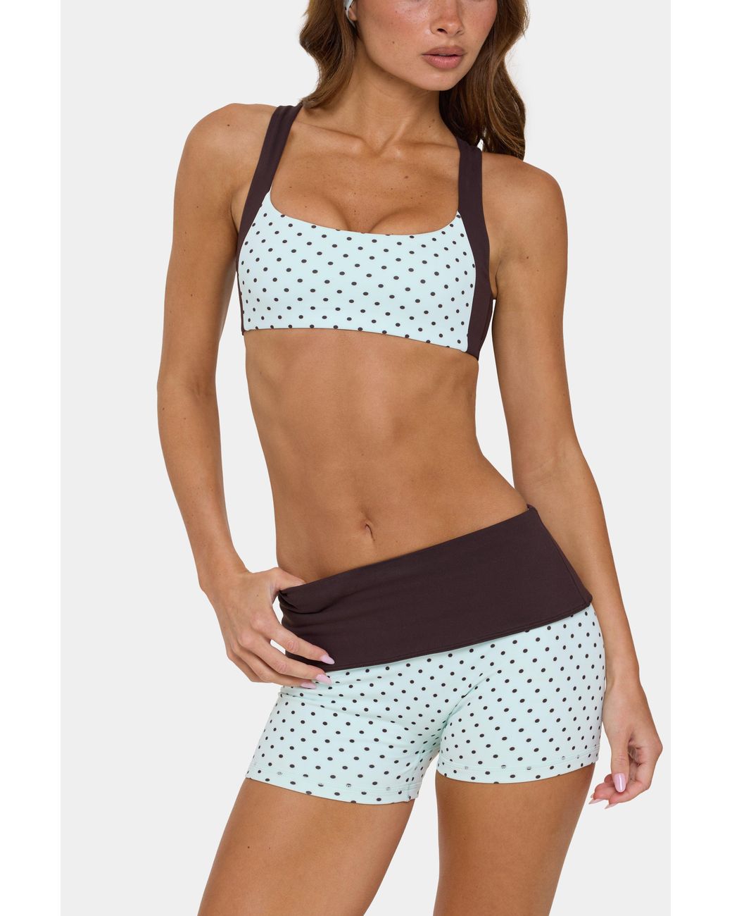 BO+TEE Green Soft Active Medium-Impact Sports Bra