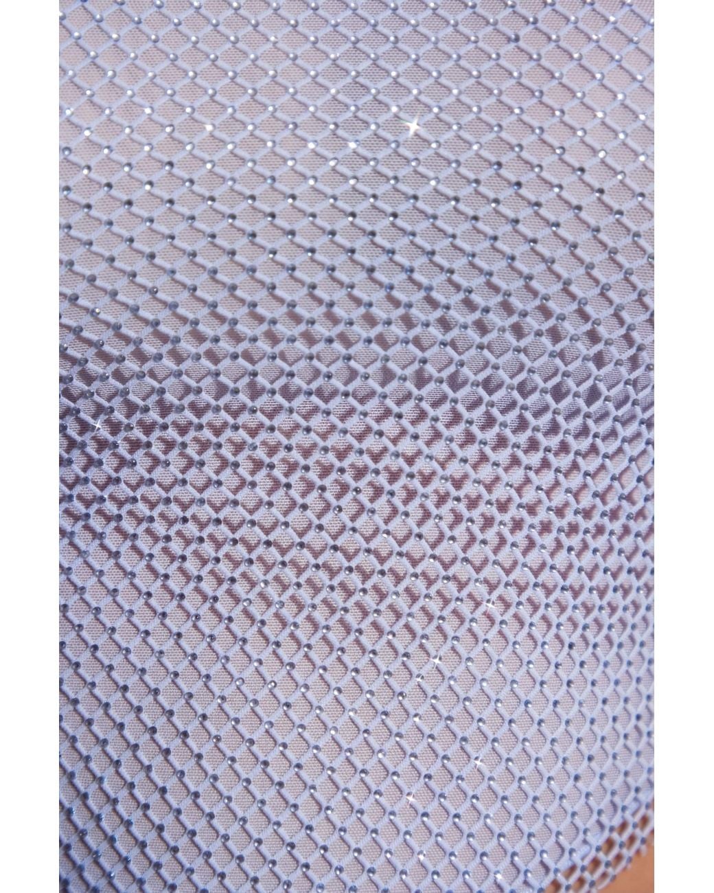 Oh Polly Blue Embellished Handkerchief Hem Midaxi Skirt