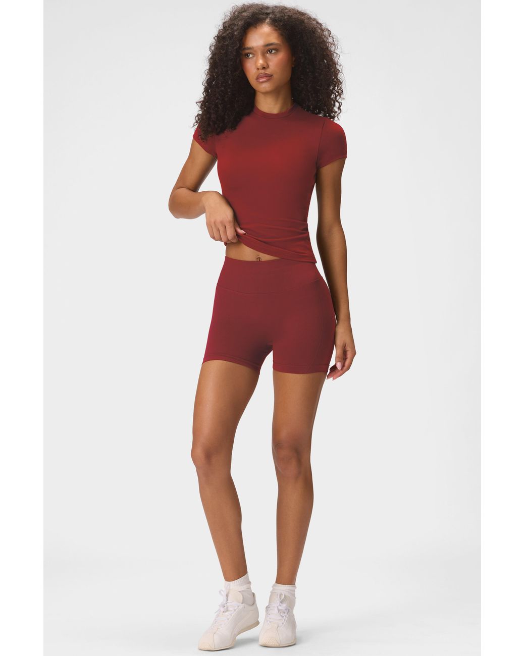 BO+TEE Red Soft Active Short Sleeve Top