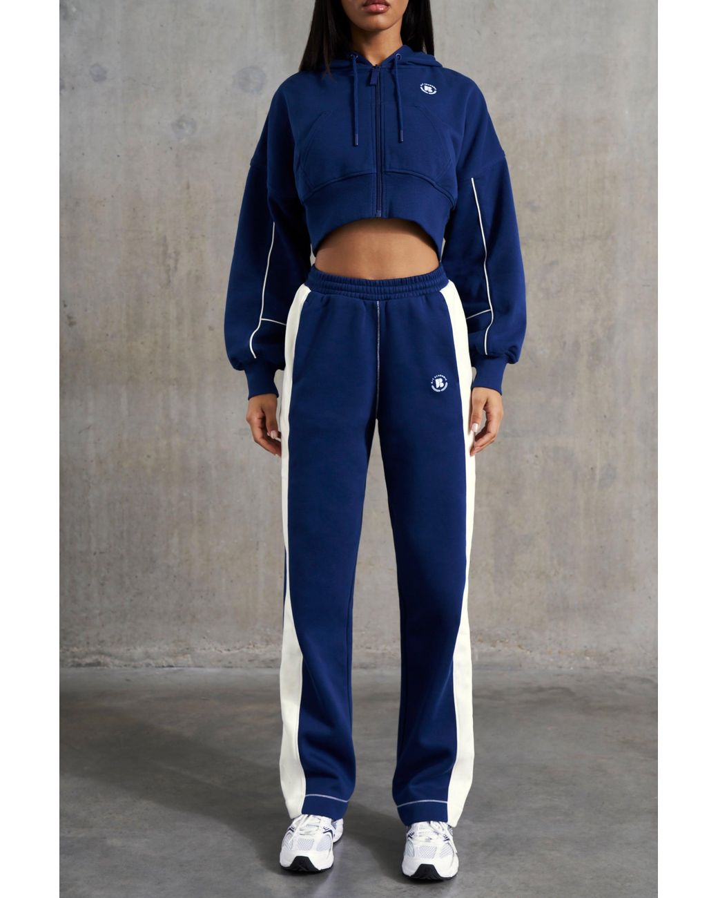 BO+TEE Blue Wide Leg Sweatpants