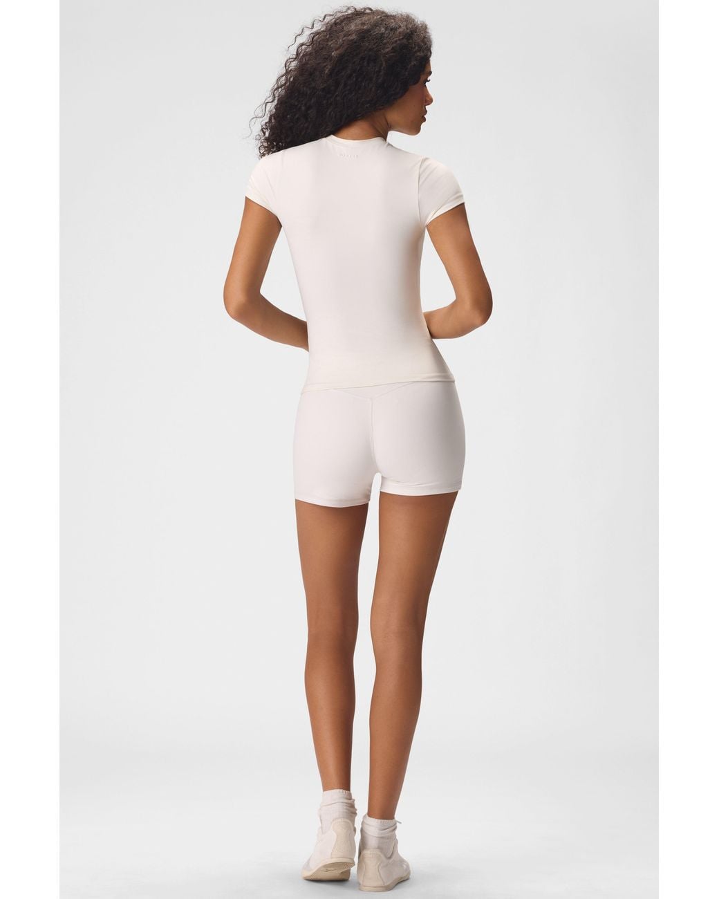 BO+TEE White Soft Active Short Sleeve Top