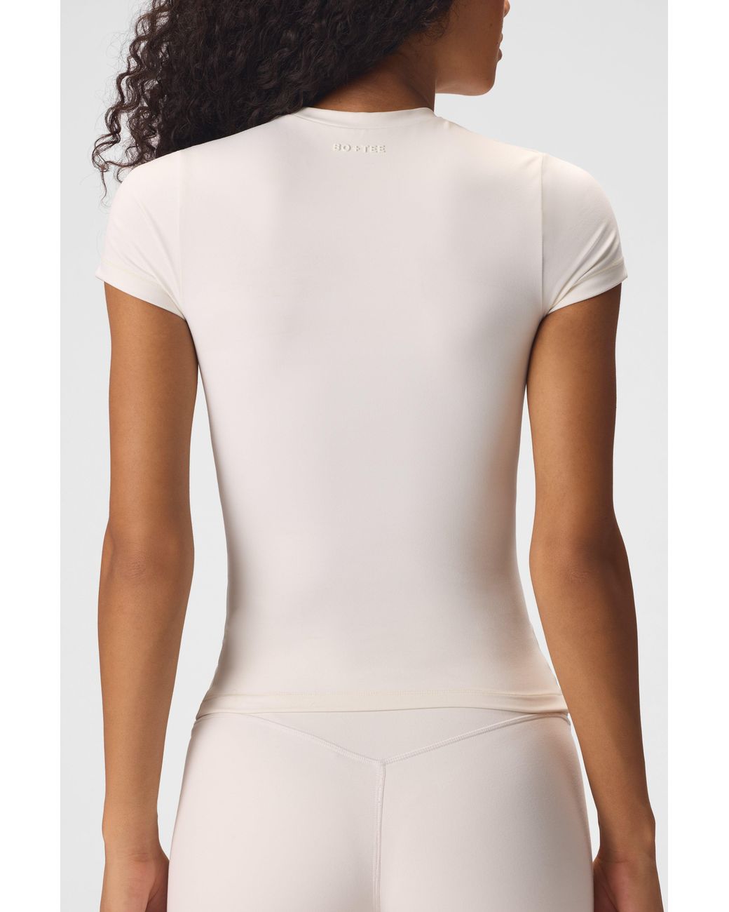 BO+TEE White Soft Active Short Sleeve Top