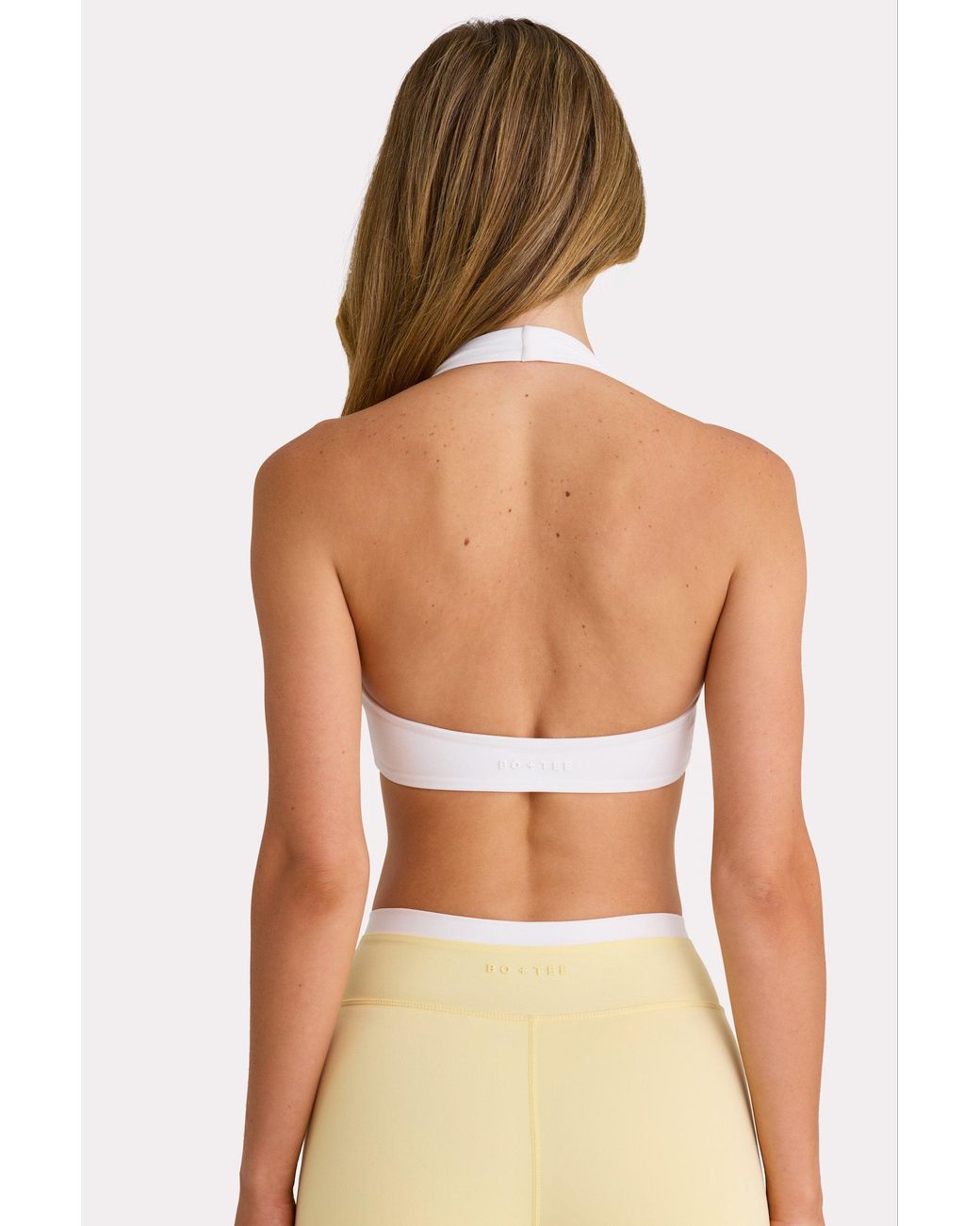 BO+TEE White Soft Active Sports Bra