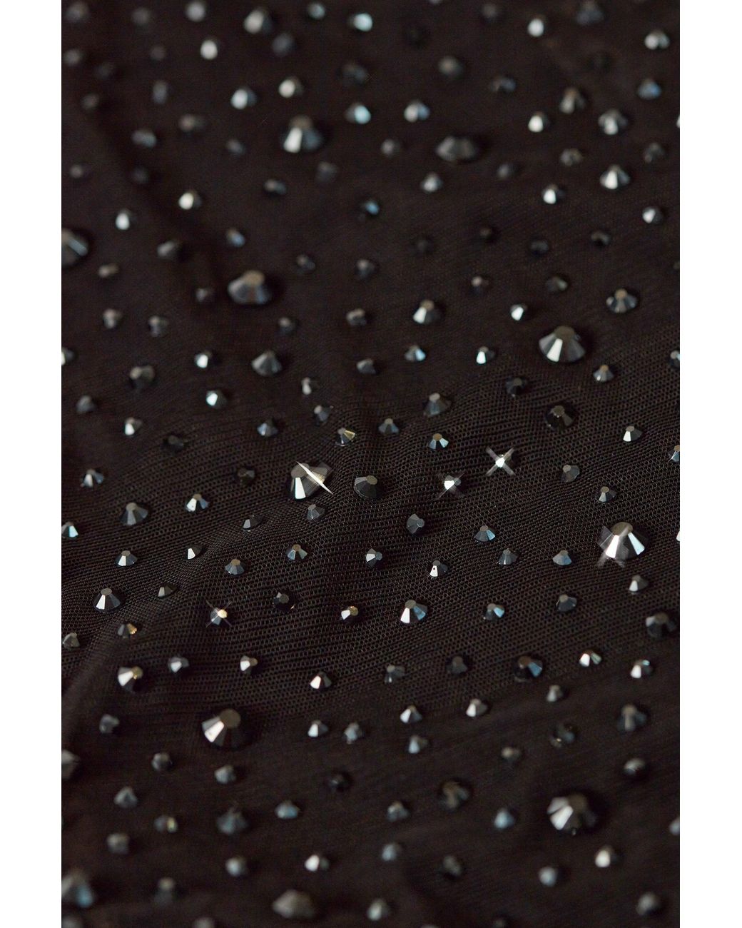 Oh Polly Black Embellished Cut-Out Mini Dress
