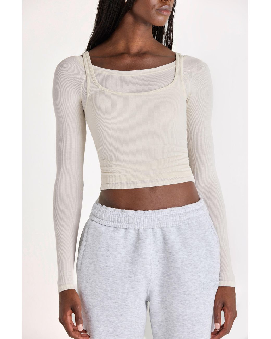 BO+TEE White Buttercloud Layered Top