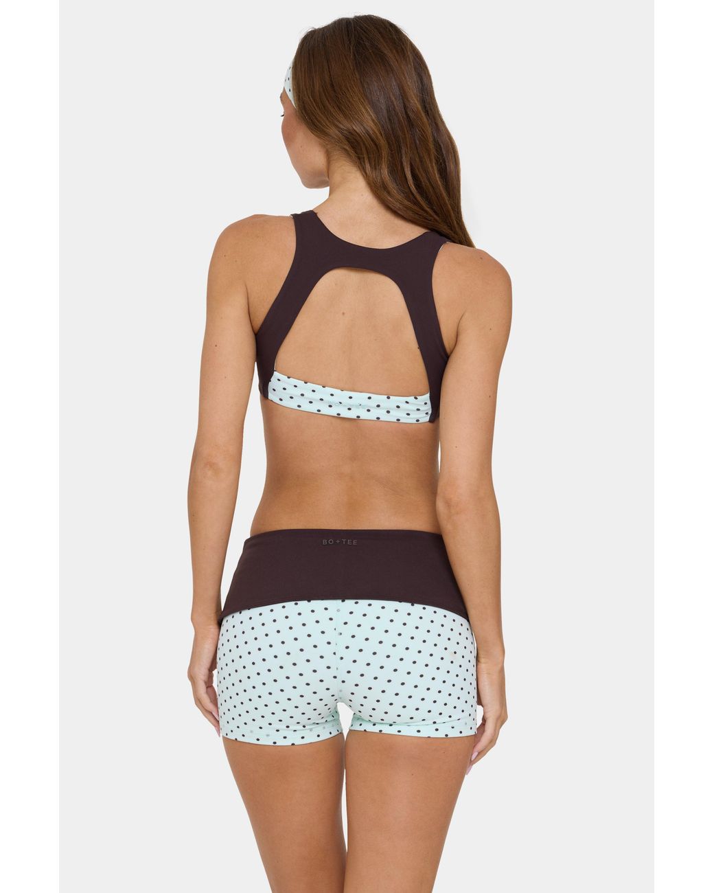 BO+TEE Green Soft Active Medium-Impact Sports Bra