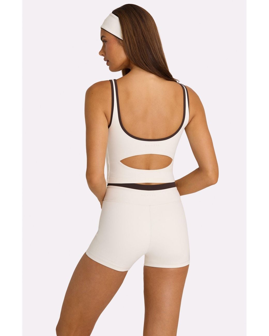 BO+TEE White Soft Active Collared Tank Top
