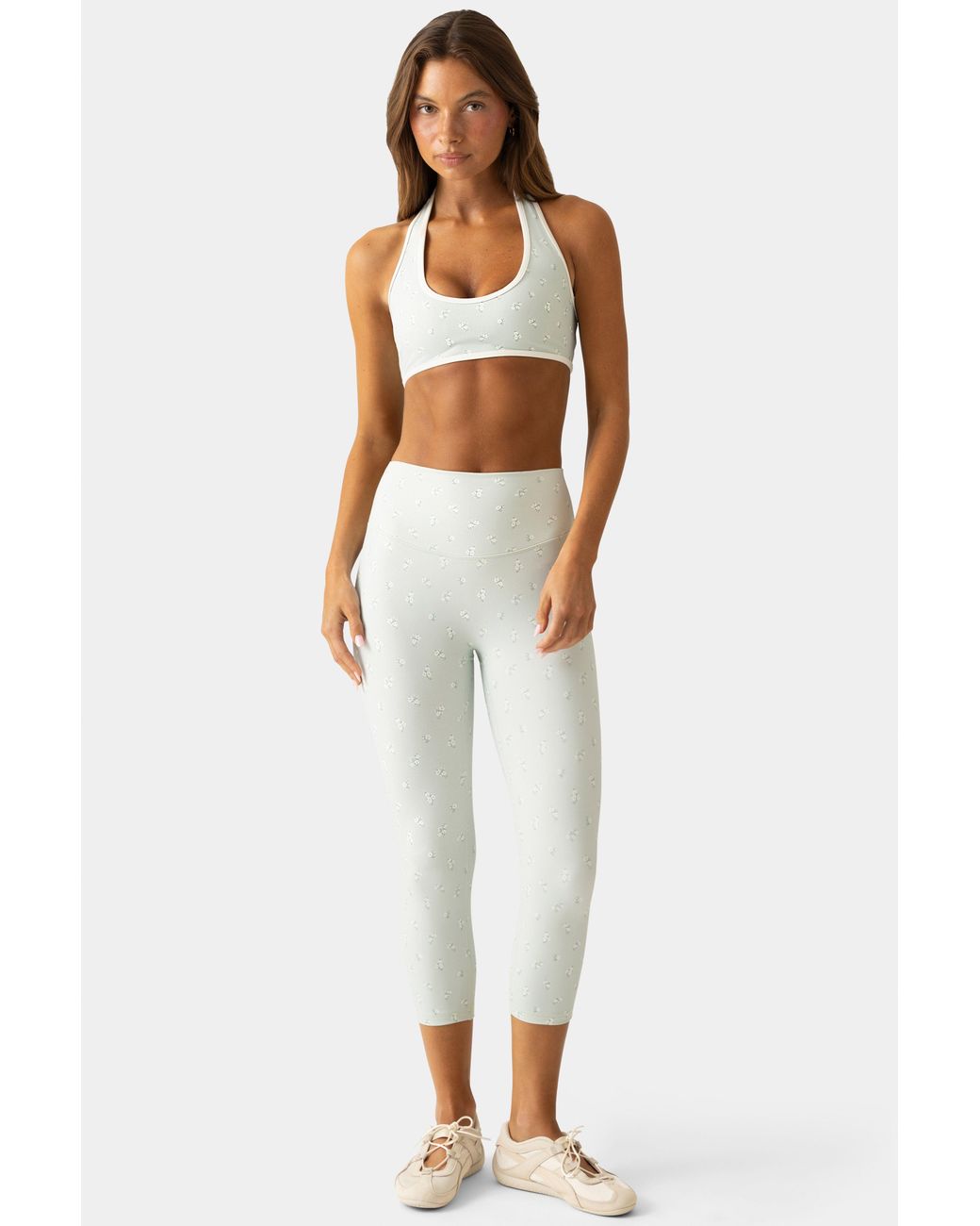 BO+TEE Green Soft Active Capri Leggings