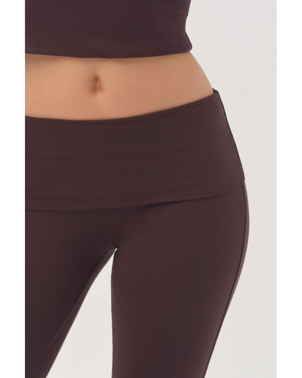 BO+TEE Brown Buttercloud 7/8 Leggings