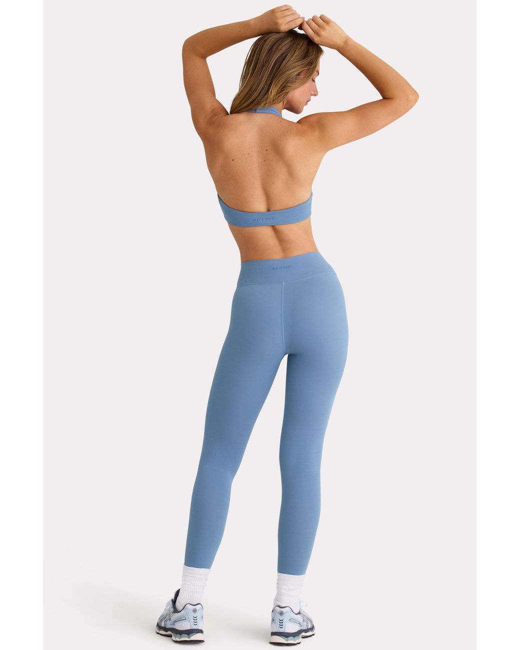 BO+TEE Blue Soft Active Leggings