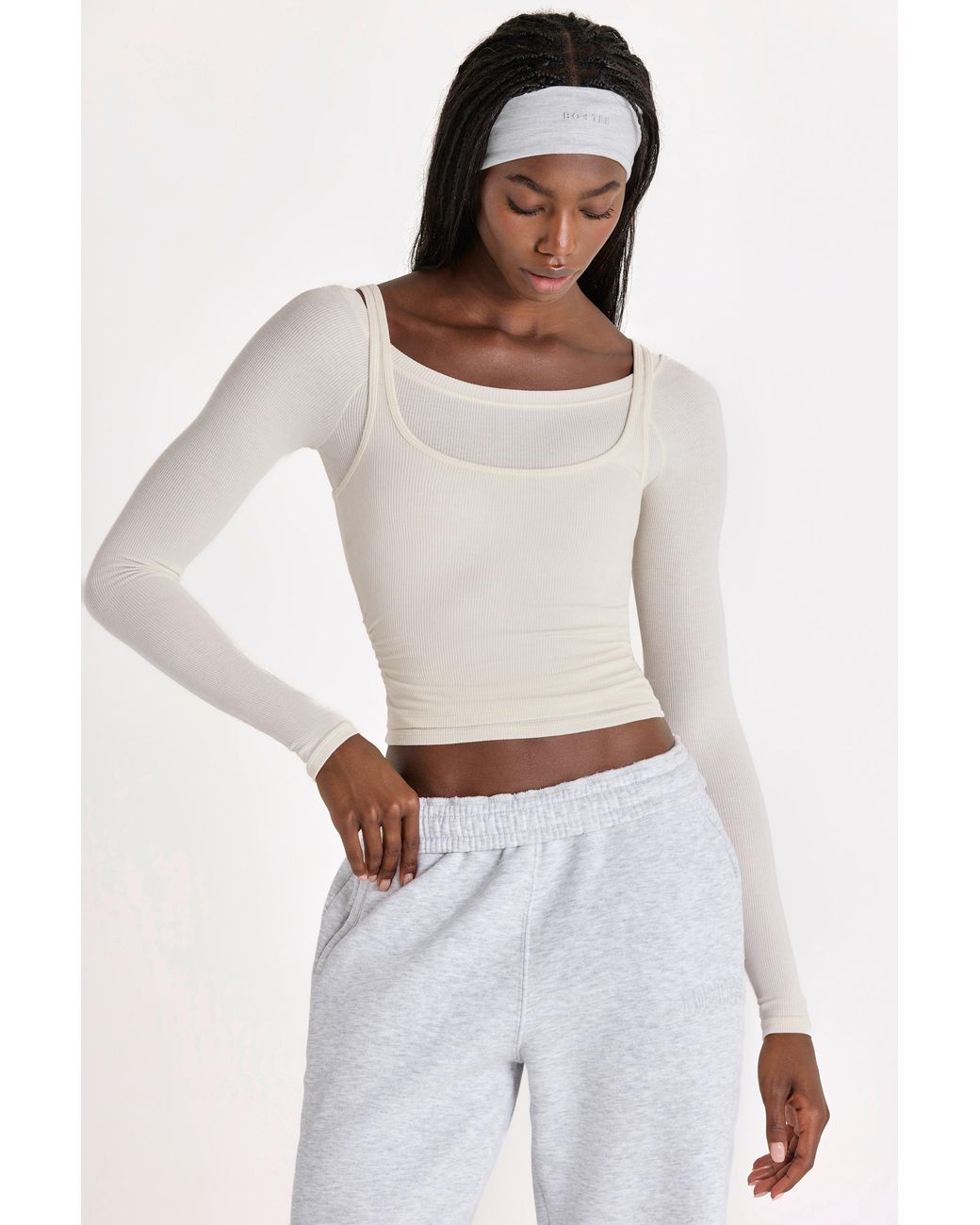 BO+TEE White Buttercloud Layered Top