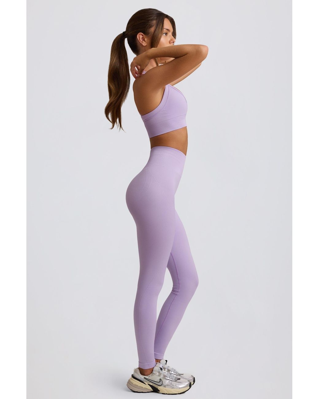 BO+TEE Purple Super Sculpt Seamless High-Waist Leggings