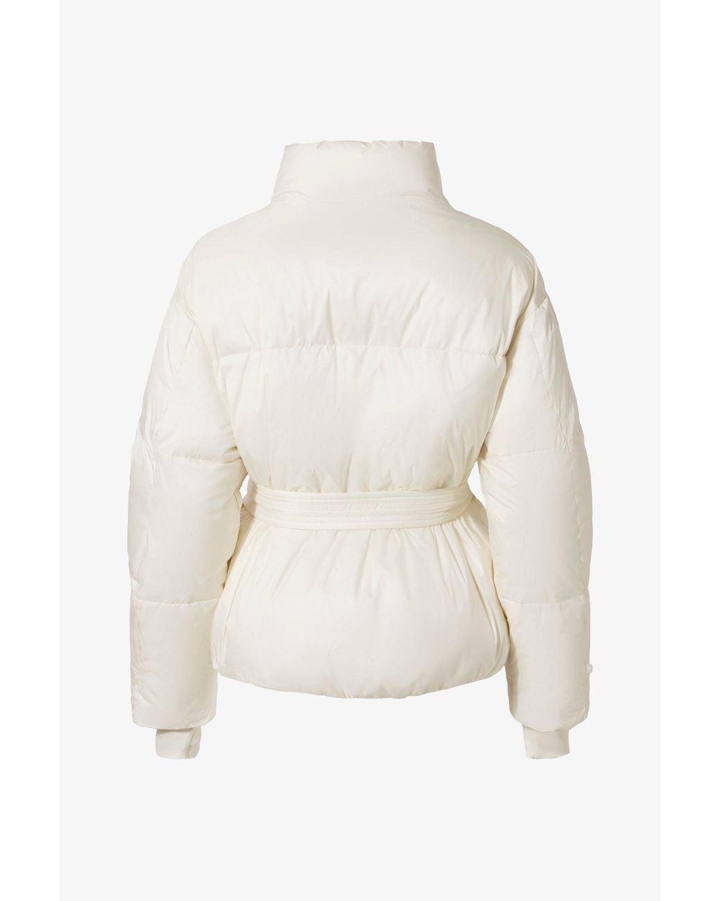 BO+TEE White Waterproof Belted Oversized Ski Jacket